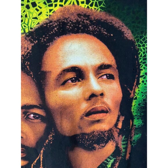Vtg Zion original rude BWoy Bob Marley double sided tshirt reggae size Large - Picture 3 of 9